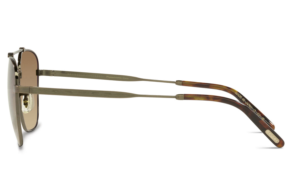 Oliver Peoples - Marsan (OV1322ST) Sunglasses Antique Gold with Chrome Amber Photochromic Lenses