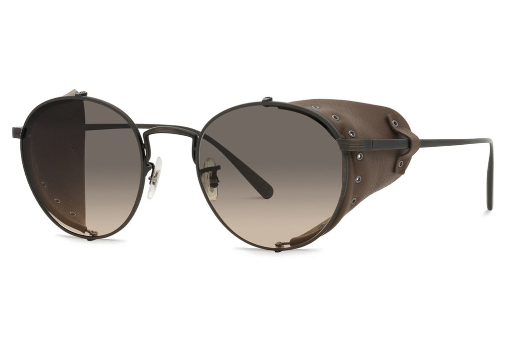 Oliver Peoples - Cesarino-L (OV1323SM) Sunglasses Antique Pewter/Earth Leather with Shale Gradient