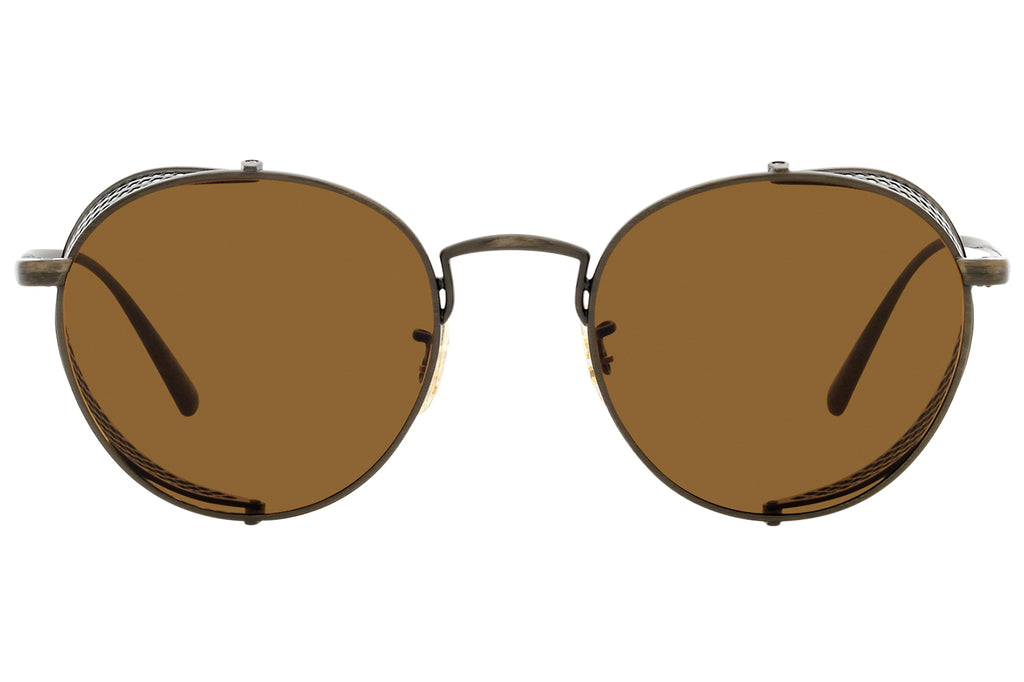 Oliver Peoples - Cesarino-M (OV1323S) Sunglasses Antique Gold with True Brown Lenses