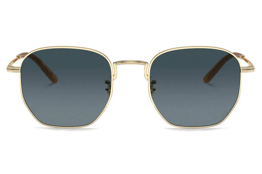 Oliver Peoples - Kierney (OV1331S) Sunglasses Gold with Blue Gradient Polar Lenses