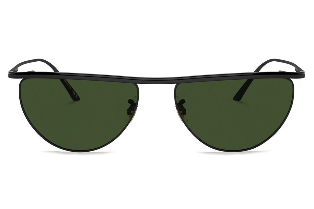 Oliver Peoples - 1984C (OV1342S) Sunglasses Matte Black with Vibrant Green Lenses