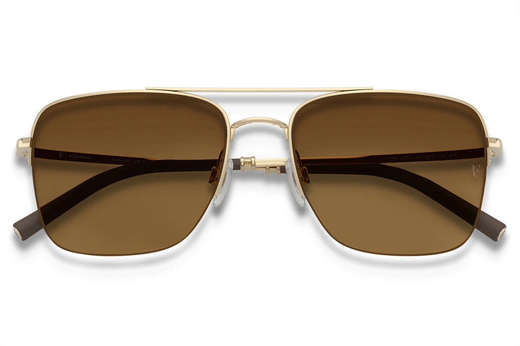 Oliver Peoples - R-2 (OV1343S) Sunglasses Gold with Amber Gradient Lenses