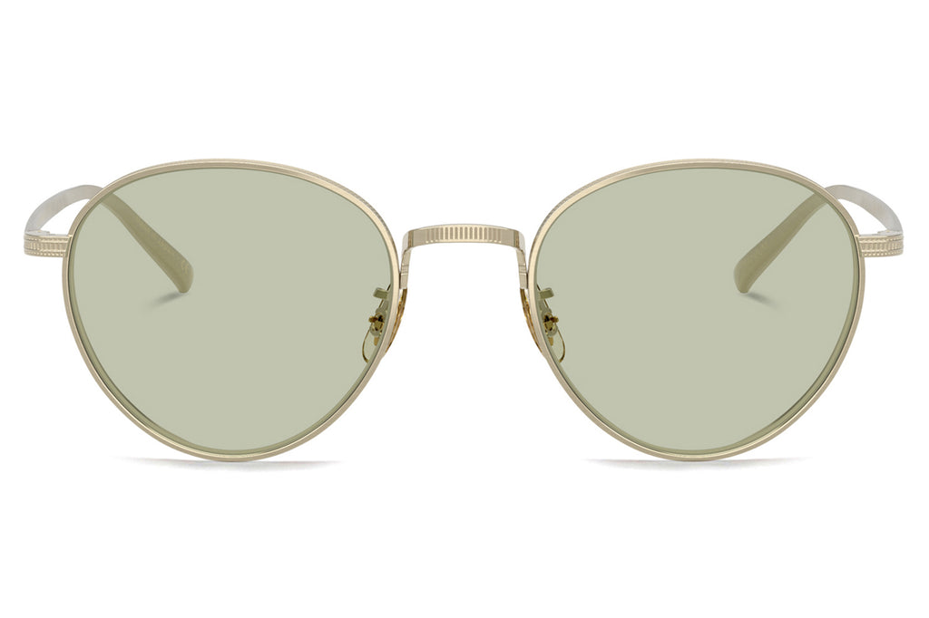 Oliver Peoples - Kesner (OV1350T) Sunglasses Brushed Soft Gold with Green Wash Lenses