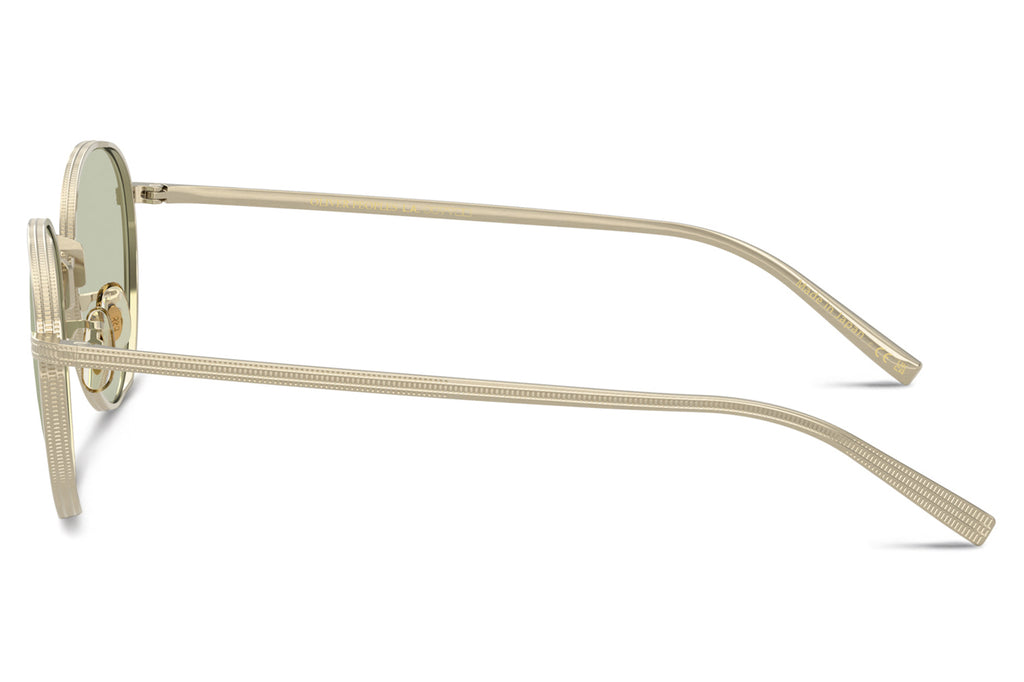 Oliver Peoples - Kesner (OV1350T) Sunglasses Brushed Soft Gold with Green Wash Lenses