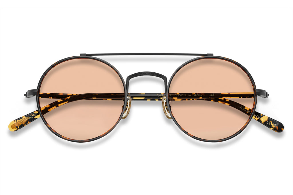Oliver Peoples - Etlin (OV1355T) Sunglasses Matte Black/Tokyo Tortoise with Brown Wash Lenses