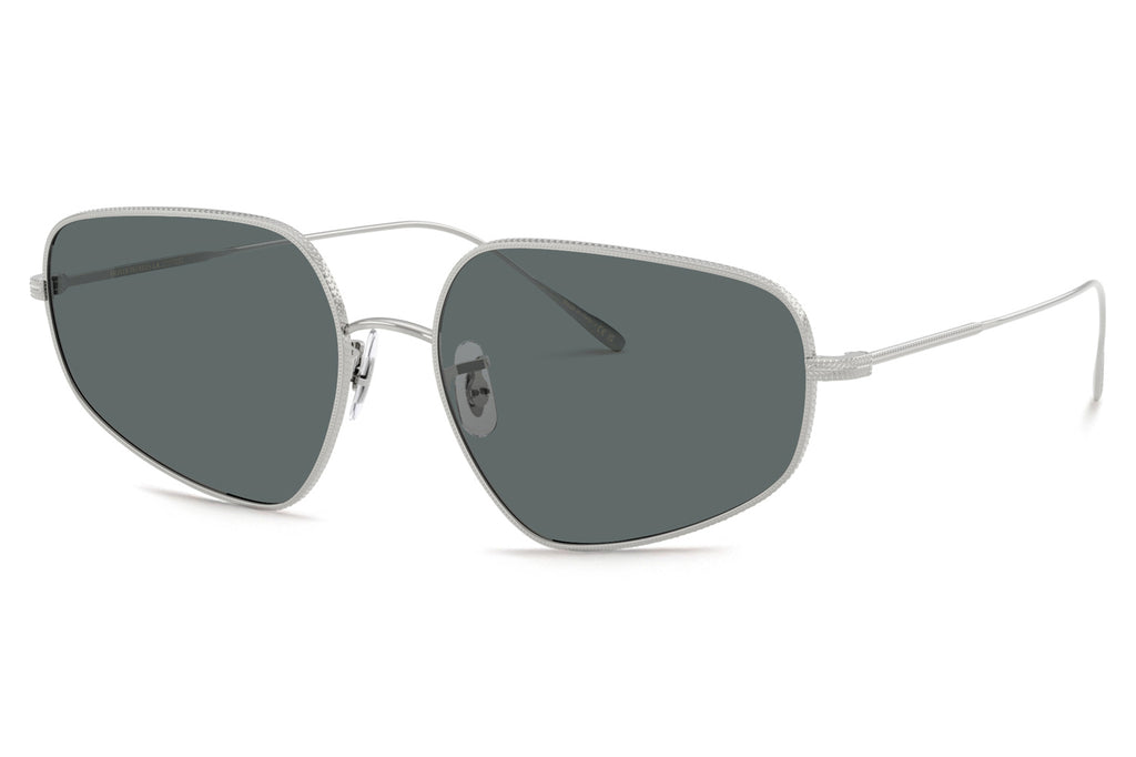 Oliver Peoples - Eylla (OV1356S) Sunglasses Silver with Dark Grey Gradient Mirror Lenses