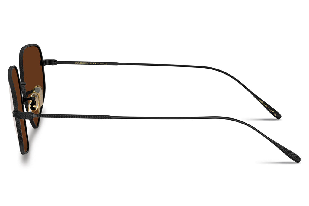 Oliver Peoples - Eylla (OV1356S) Sunglasses Matte Black with Dark Brown Gradient Mirror Lenses