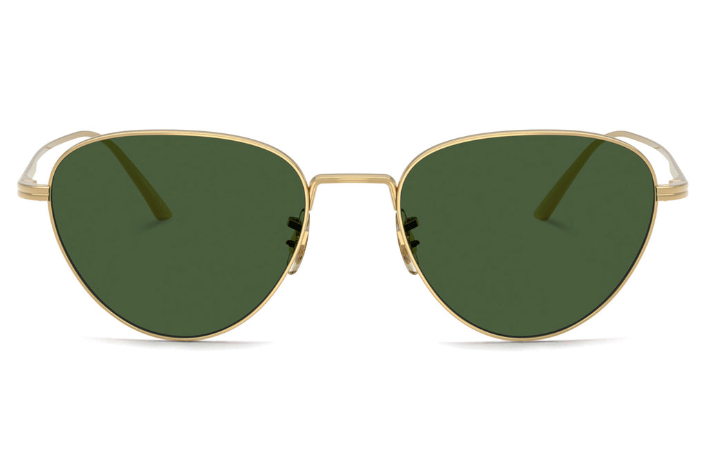 Oliver Peoples - 1991C (OV1357S) Sunglasses Gold with Vibrant Green Lenses