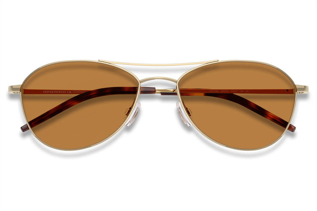 Oliver Peoples - Aero II (OV1358S) Sunglasses Gold with Cognac Lenses