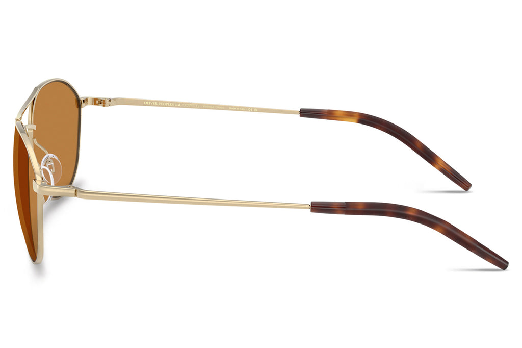 Oliver Peoples - Aero II (OV1358S) Sunglasses Gold with Cognac Lenses