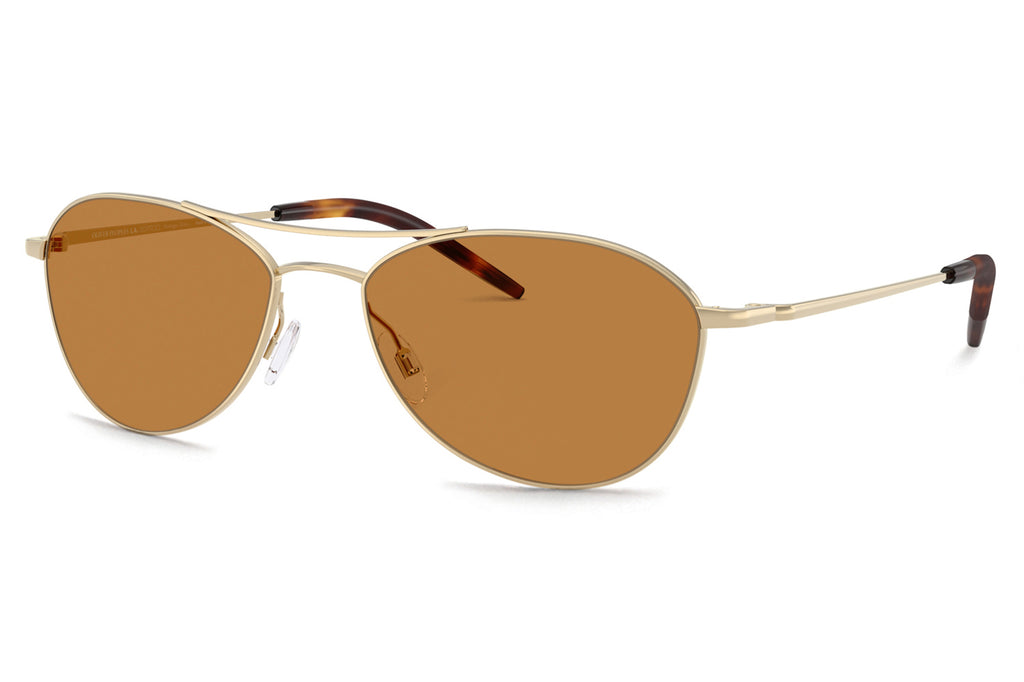 Oliver Peoples - Aero II (OV1358S) Sunglasses Gold with Cognac Lenses