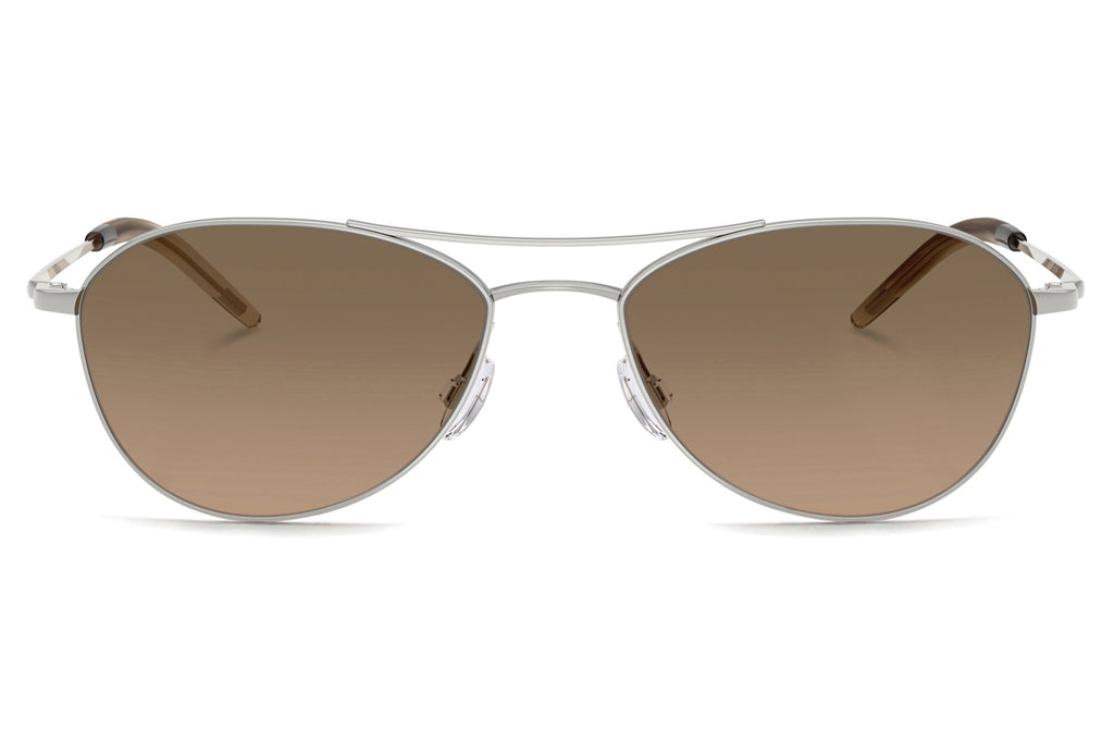 Oliver Peoples - Aero II (OV1358S) Sunglasses Silver with Sandstone Gradient Polar Lenses
