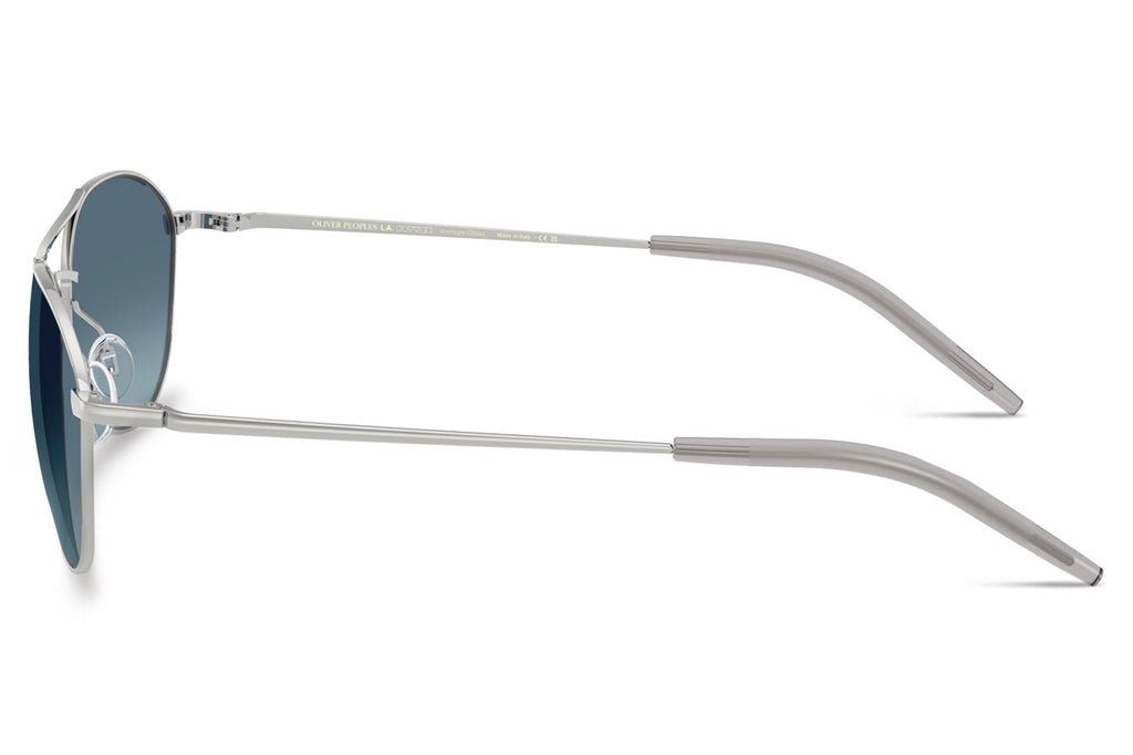 Oliver Peoples - Aero II (OV1358S) Sunglasses Silver with Marine Gradient Lenses