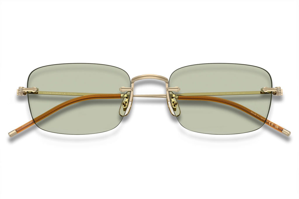 Oliver Peoples - TK-10 (OV1359T) Sunglasses Gold with Green Wash Lenses