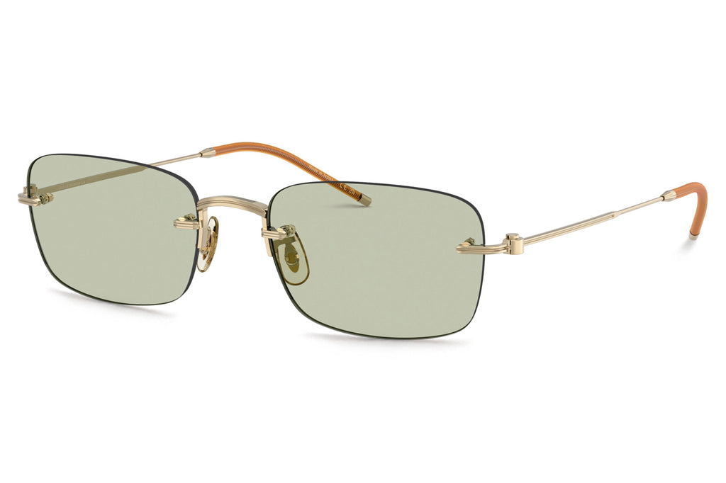 Oliver Peoples - TK-10 (OV1359T) Sunglasses Gold with Green Wash Lenses