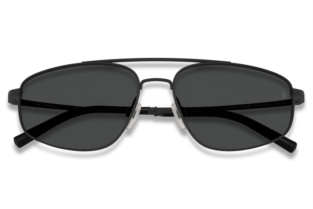 Oliver Peoples - R-14 (OV1361S) Sunglasses Matte Black with  Dark Slate Lenses