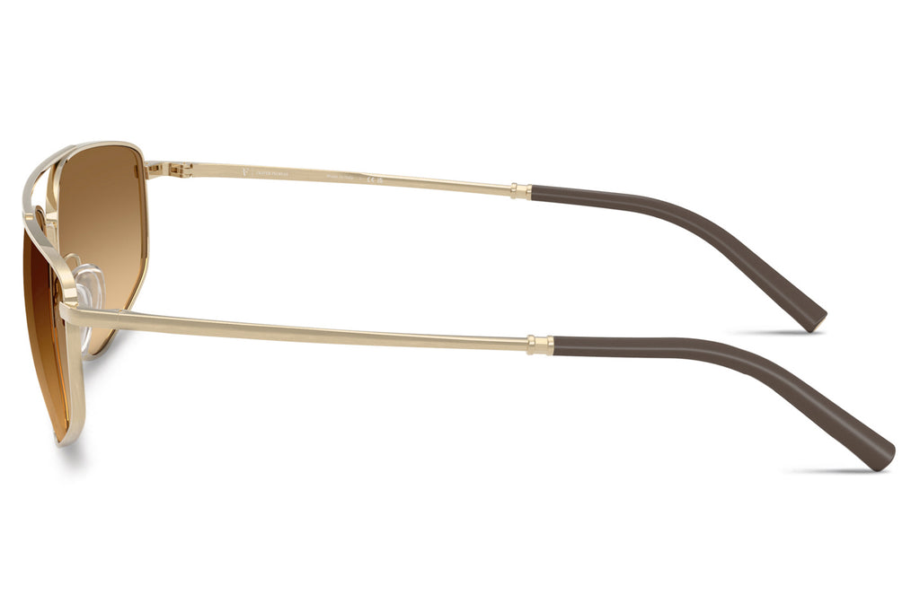 Oliver Peoples - R-14 (OV1361S) Sunglasses Brushed Gold with Amber Gradient Lenses