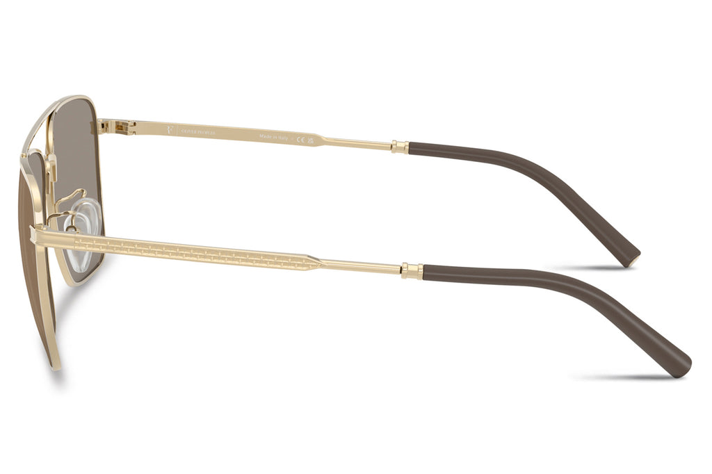 Oliver Peoples - R-15 (OV1362S) Sunglasses Gold with Desert Flash Mirror Lenses