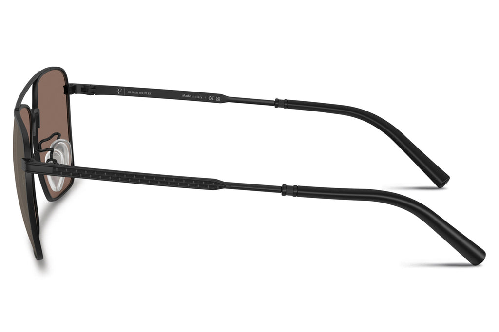 Oliver Peoples - R-15 (OV1362S) Sunglasses Matte Black with Sierra Flash Mirror Lenses