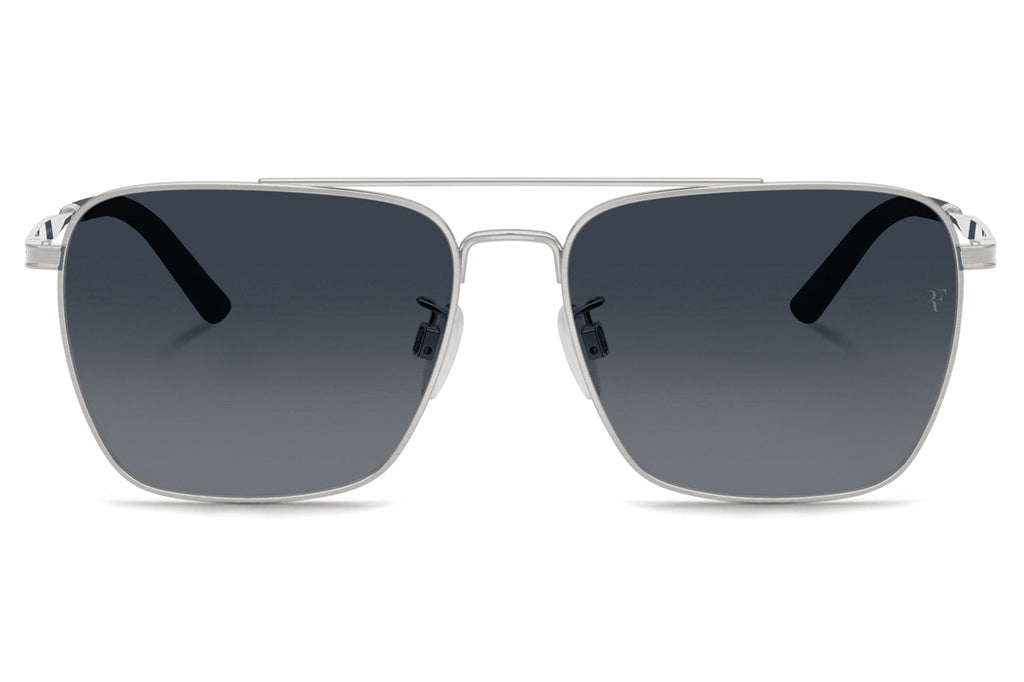 Oliver Peoples - R-15 (OV1362S) Sunglasses Brushed Silver with Sky Gradient Wash Lenses