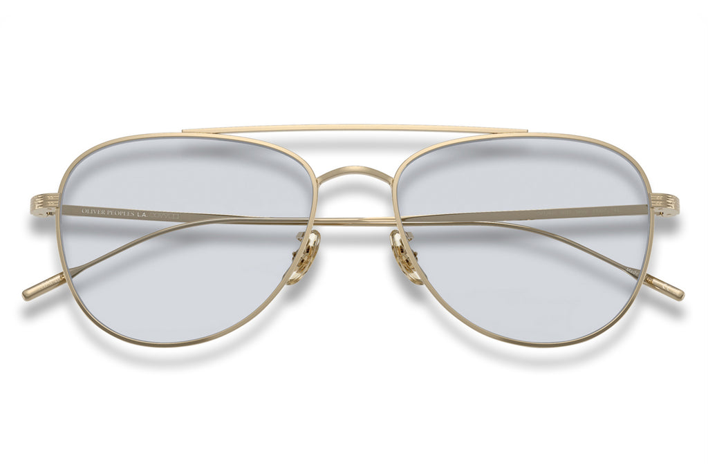 Oliver Peoples - Stilson (OV1363T) Sunglasses Gold with Blue Wash Lenses