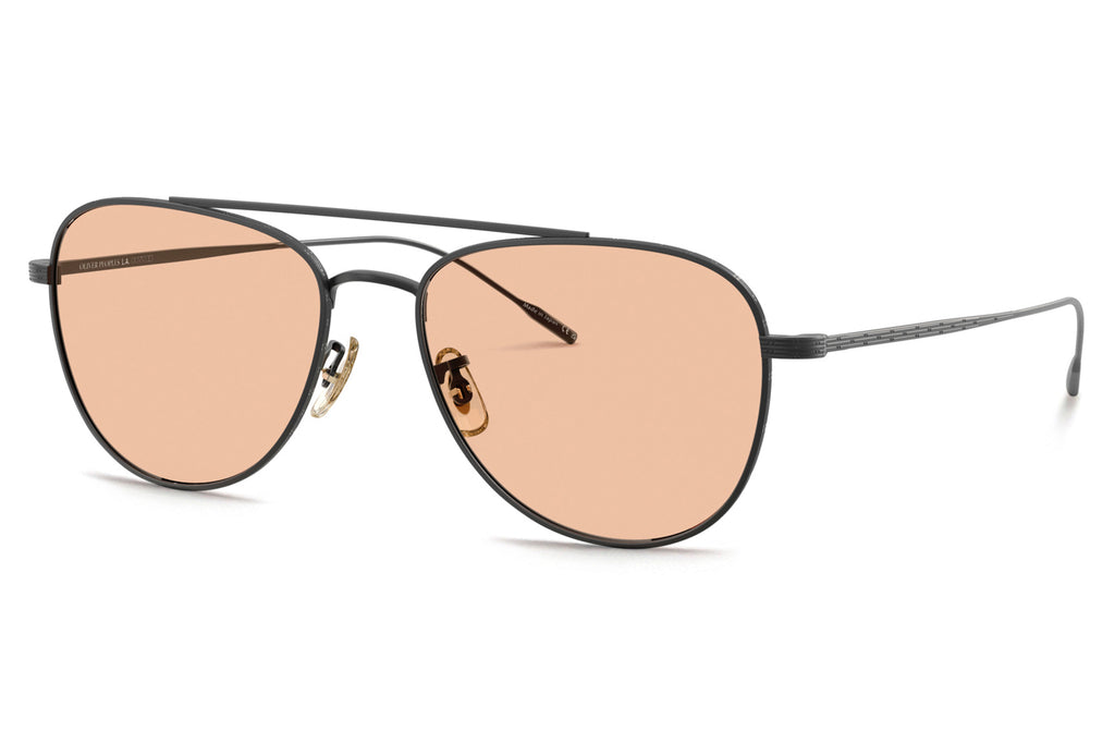 Oliver Peoples - Stilson (OV1363T) Sunglasses Matte Black with Brown Wash Lenses
