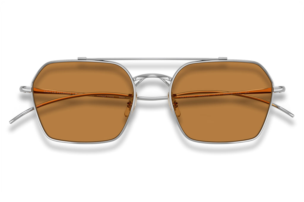 Oliver Peoples - TK-15 (OV1365ST) Sunglasses Silver with Cognac Lenses