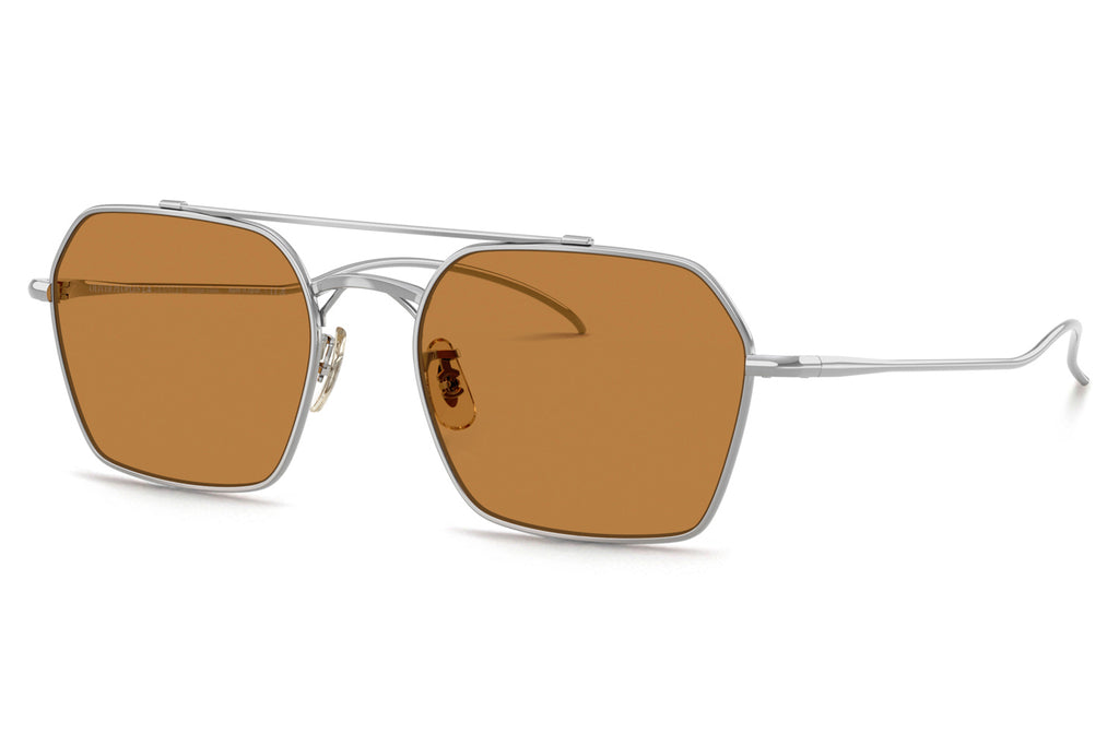 Oliver Peoples - TK-15 (OV1365ST) Sunglasses Silver with Cognac Lenses