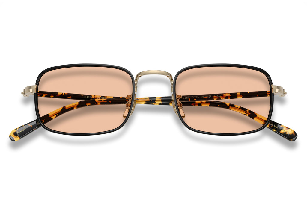 Oliver Peoples - Brymer (OV1366T) Sunglasses Gold/Black with Brown Wash Lenses
