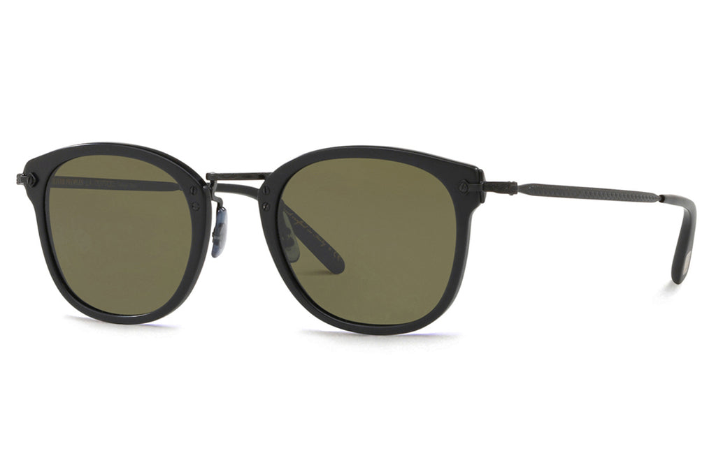 Oliver Peoples - OP-506 (OV5350S) Sunglasses Matte Black with Green Lenses