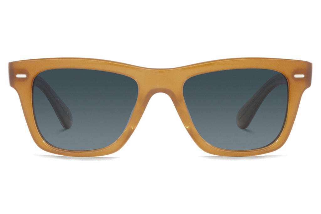 Oliver Peoples - Oliver (OV5393SU) Sunglasses Amber with Blue Gradient Polar Lenses