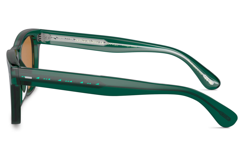 Oliver Peoples - Oliver (OV5393SU) Sunglasses Translucent Dark Teal with Cognac Lenses