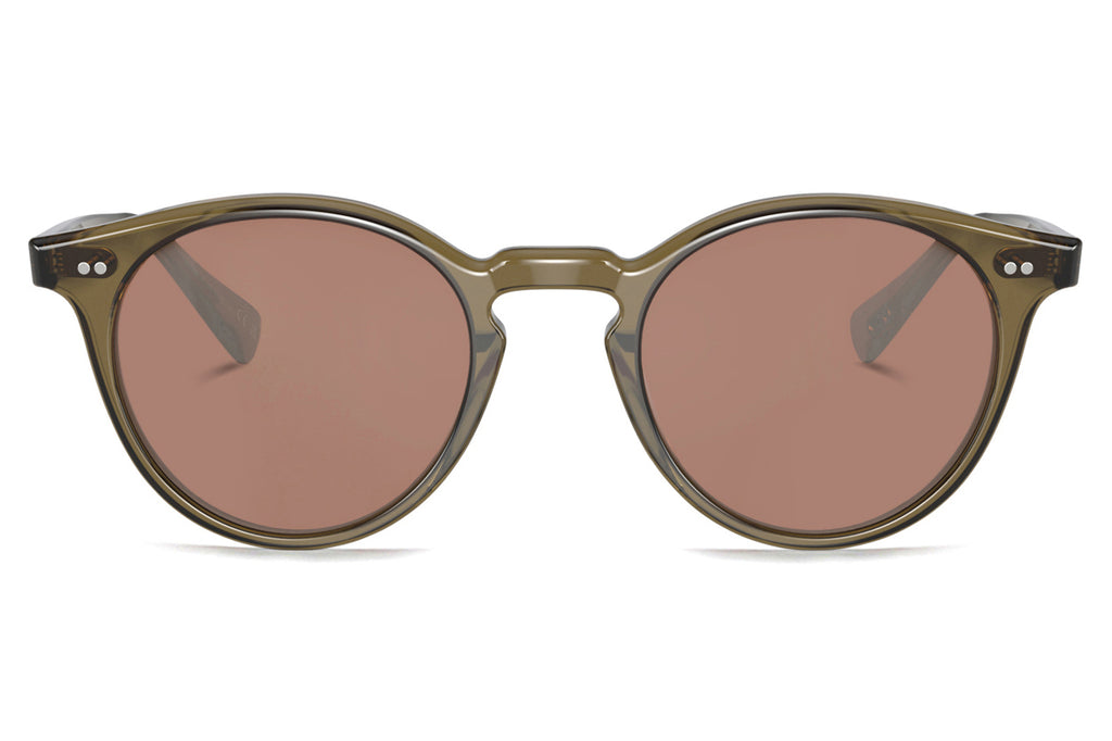 Oliver Peoples - Romare (OV5459SU) Sunglasses Dusty Olive with Persimmon Mirror Lenses