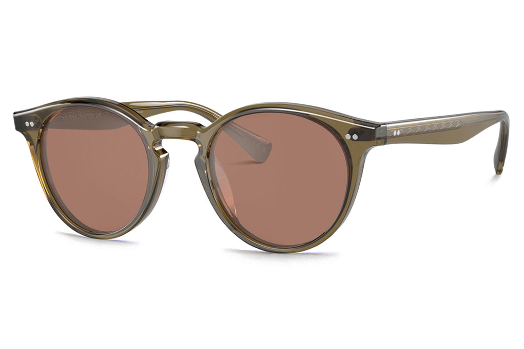 Oliver Peoples - Romare (OV5459SU) Sunglasses Dusty Olive with Persimmon Mirror Lenses
