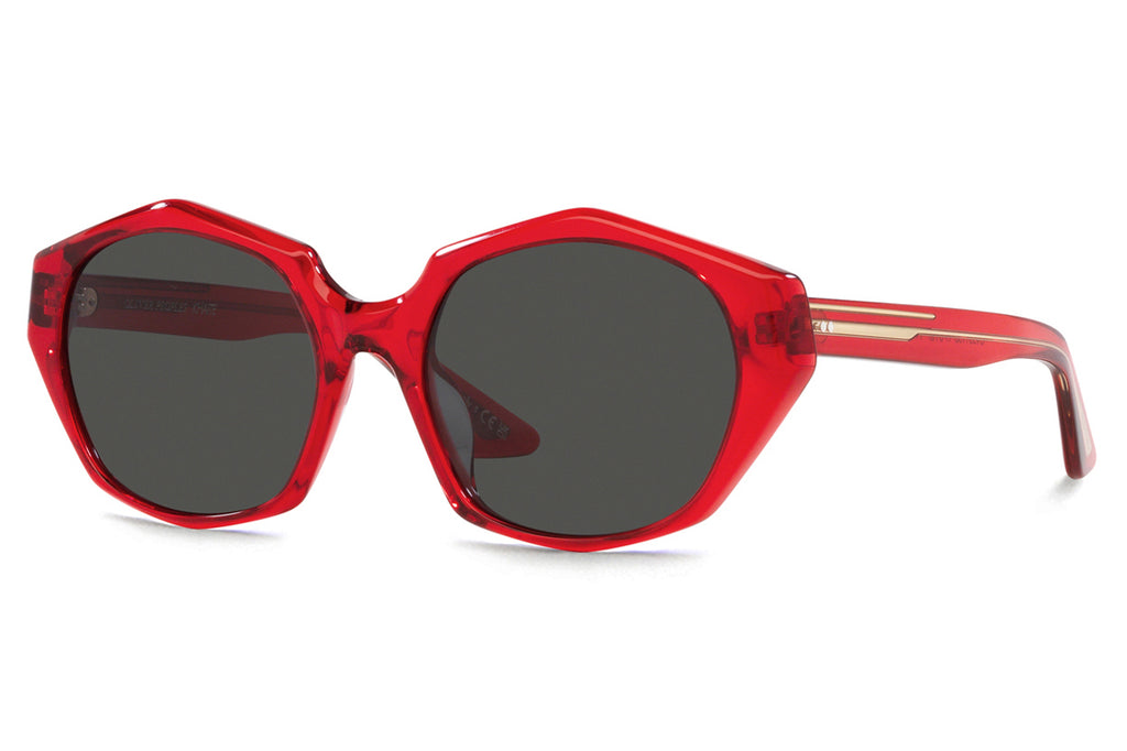 Oliver Peoples - 1971C (OV5511SU) Sunglasses Translucent Red with Grey Lenses