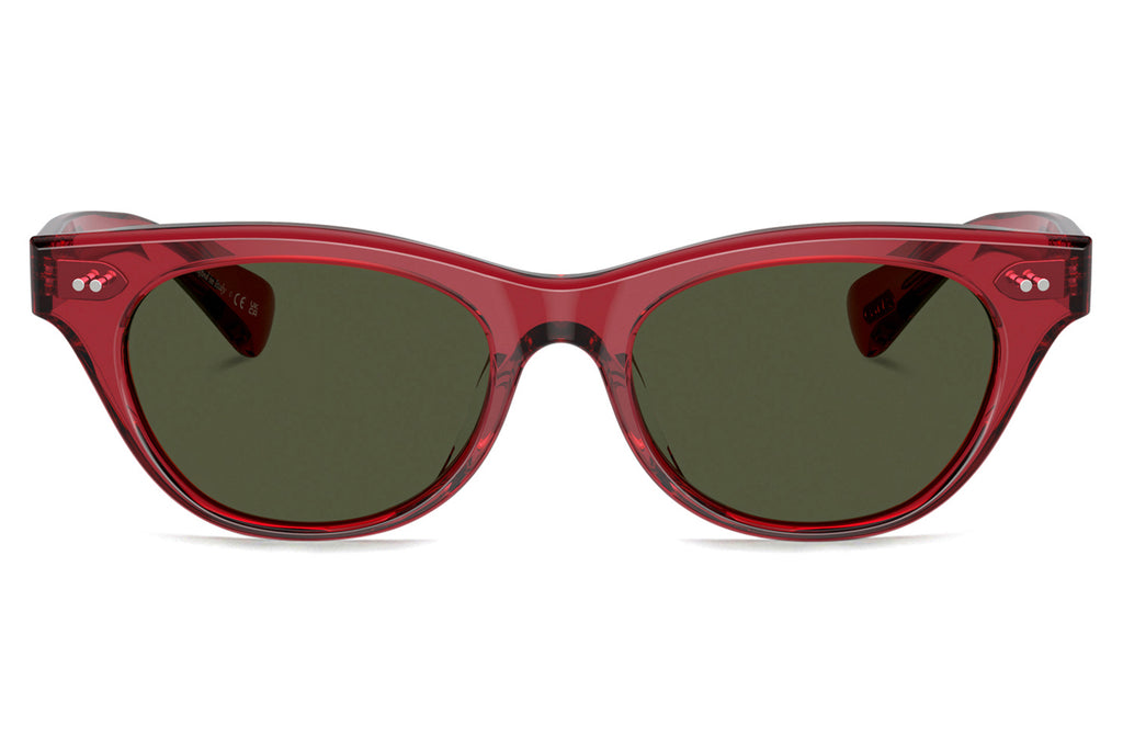 Oliver Peoples - Avelin (OV5541SU) Sunglasses Translucent Red with G-15 Lenses