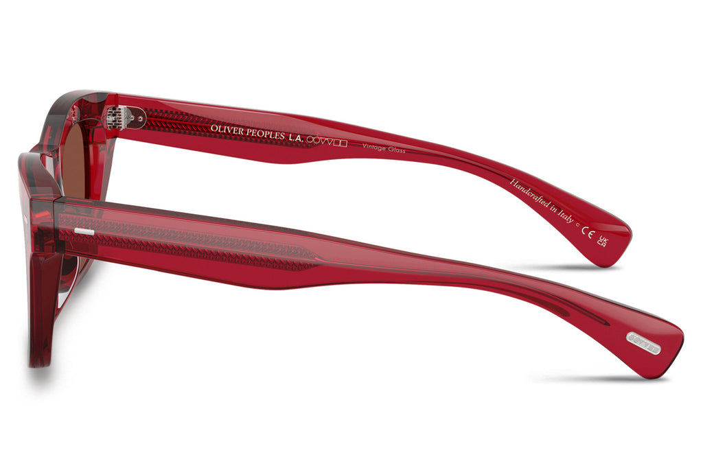 Oliver Peoples - Ms. Oliver (OV5542SU) Sunglasses Translucent Rust with Burgundy Lenses