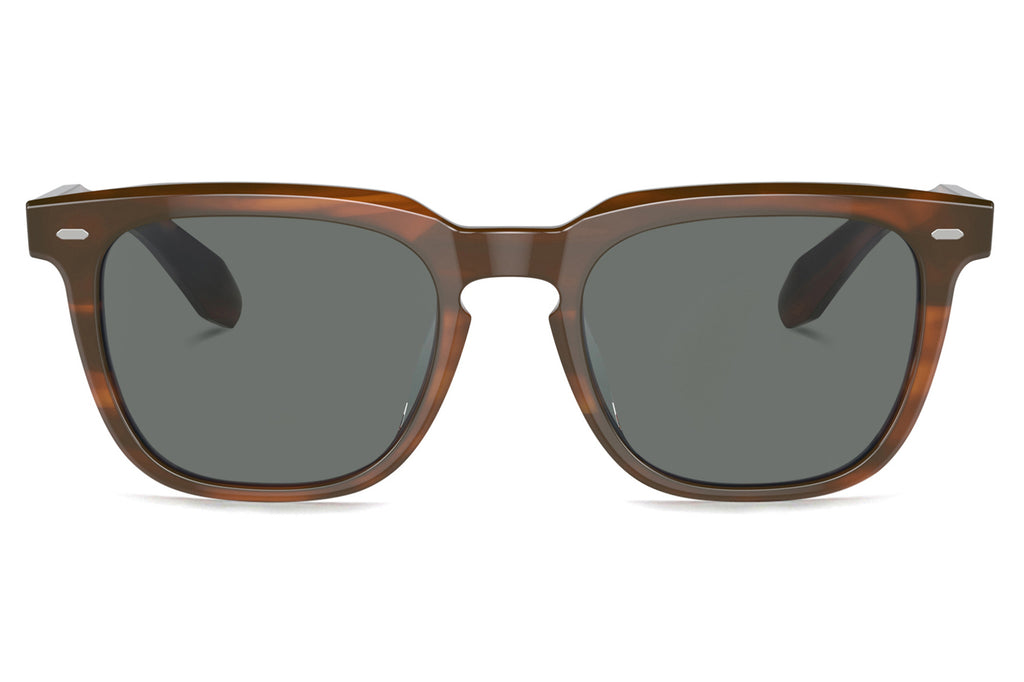 Oliver Peoples - N.06 (OV5546SU) Sunglasses Sycamore with Regal Blue Lenses