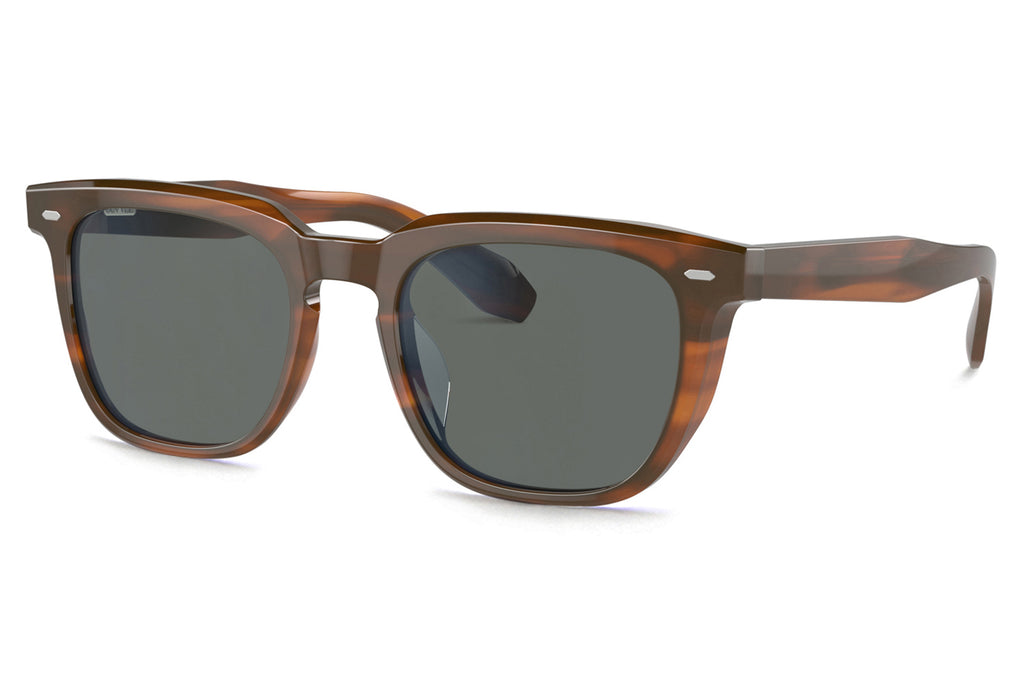 Oliver Peoples - N.06 (OV5546SU) Sunglasses Sycamore with Regal Blue Lenses
