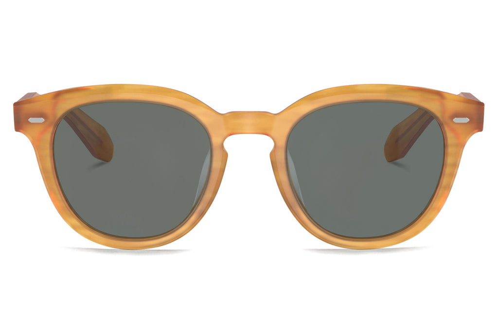 Oliver Peoples - N.05 (OV5547SU) Sunglasses Semi Matte Goldwood with Regal Blue Lenses