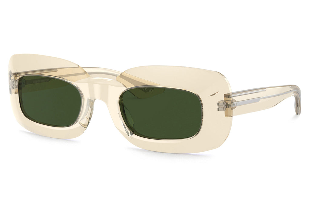 Oliver Peoples - 1966C (OV5548SU) Sunglasses Buff with Vibrant Green Lenses