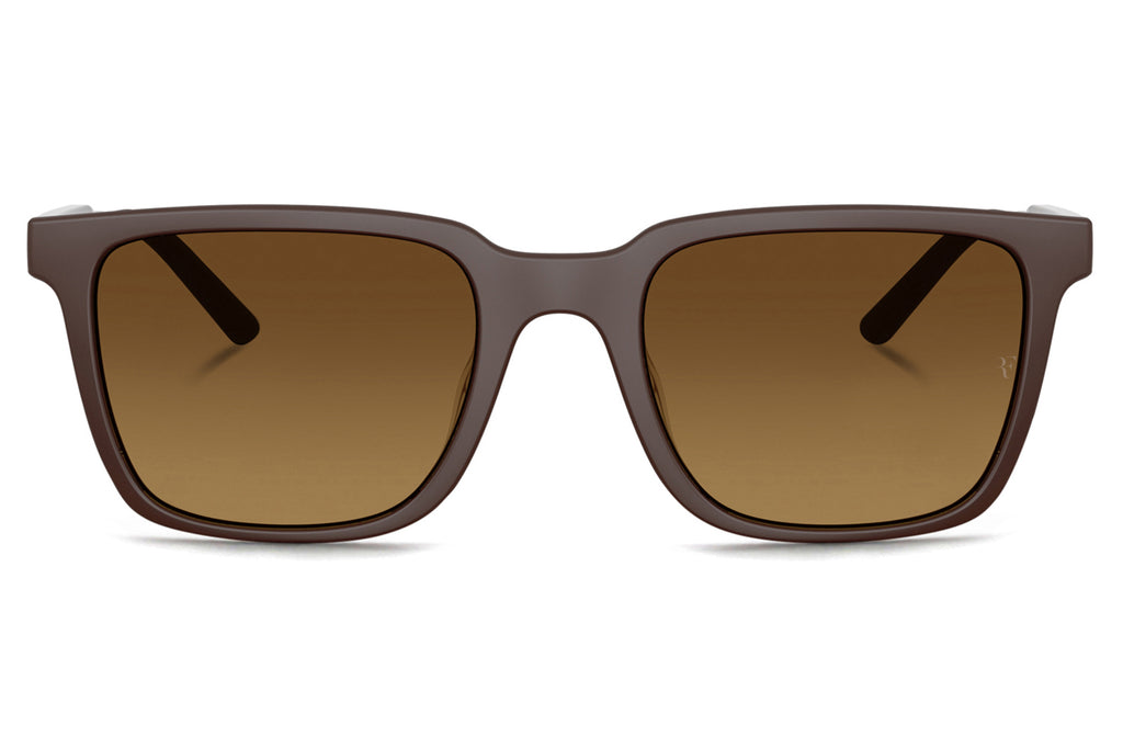 Oliver Peoples - Mr. Federer (OV5553SU) Sunglasses Semi-Matte Dark Brown with Saddle Gradient Lenses