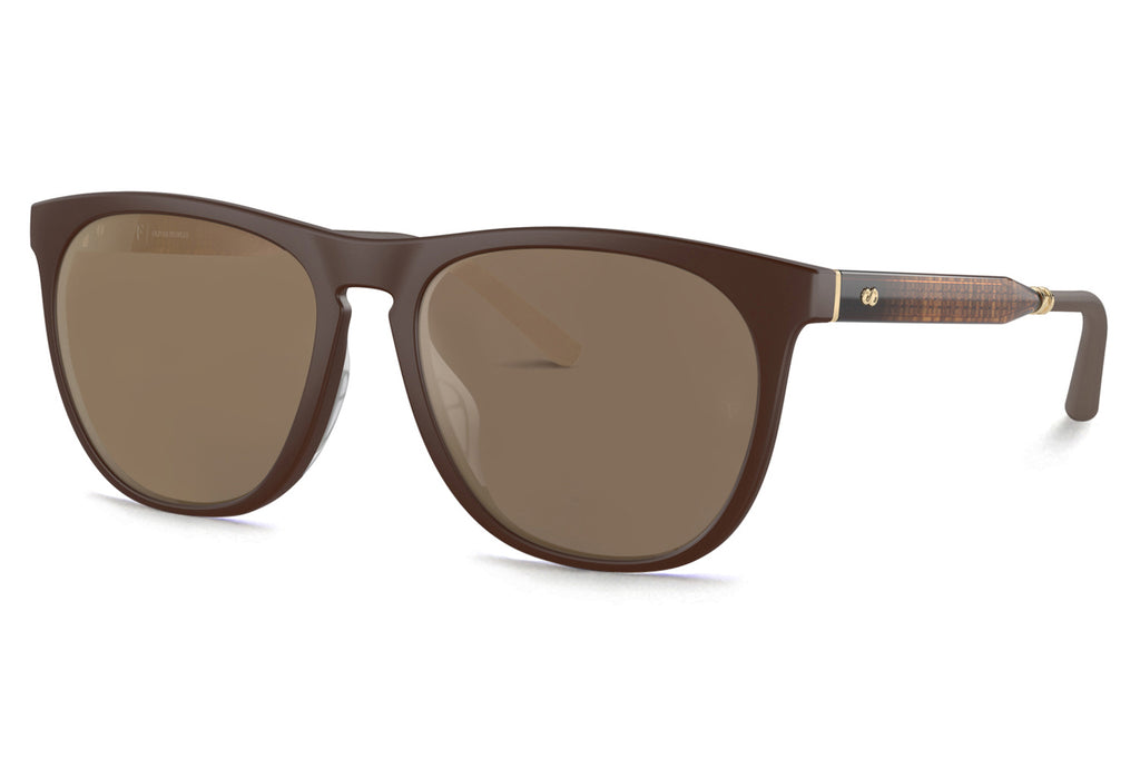Oliver Peoples - R-1 (OV5554SU) Sunglasses Umber with Desert Flash Mirror Lenses
