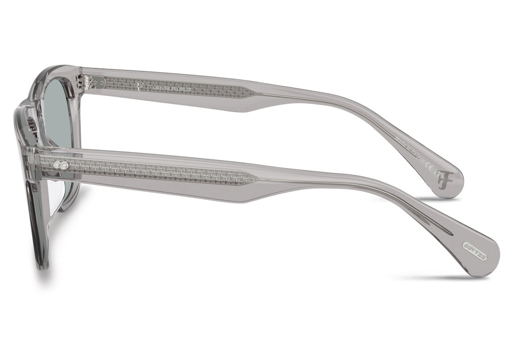 Oliver Peoples - R-3 (OV5555SU) Sunglasses Workman Grey with Grey Polarized Flash Mirror Lenses 