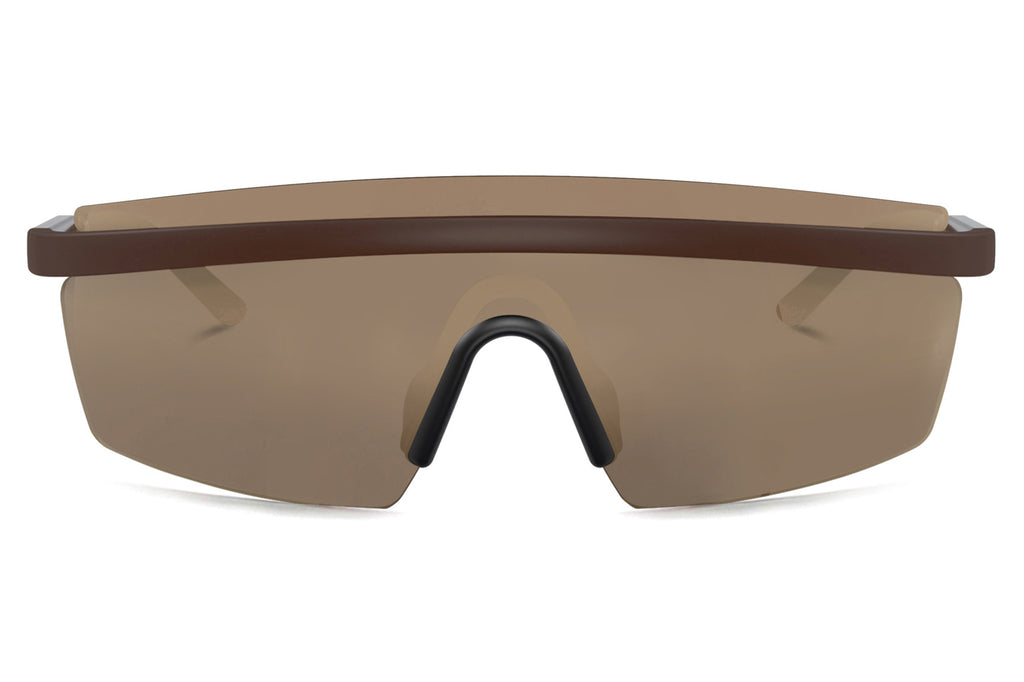 Oliver Peoples - R-4 (OV5556S) Sunglasses Semi Matte Umber with Desert Flash Mirror Lenses