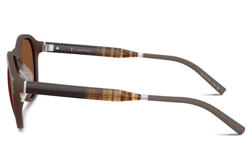 Oliver Peoples - R-8 (OV5557SU) Sunglasses Semi Matte Umber with Clay Lenses