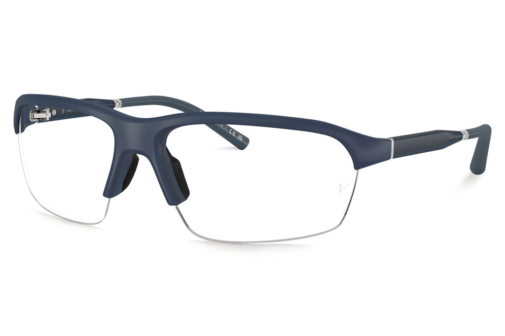 Oliver Peoples - R-6 (OV5572S) Sunglasses Semi Matte Blue Ash with Clear Blue Light Filter Lenses