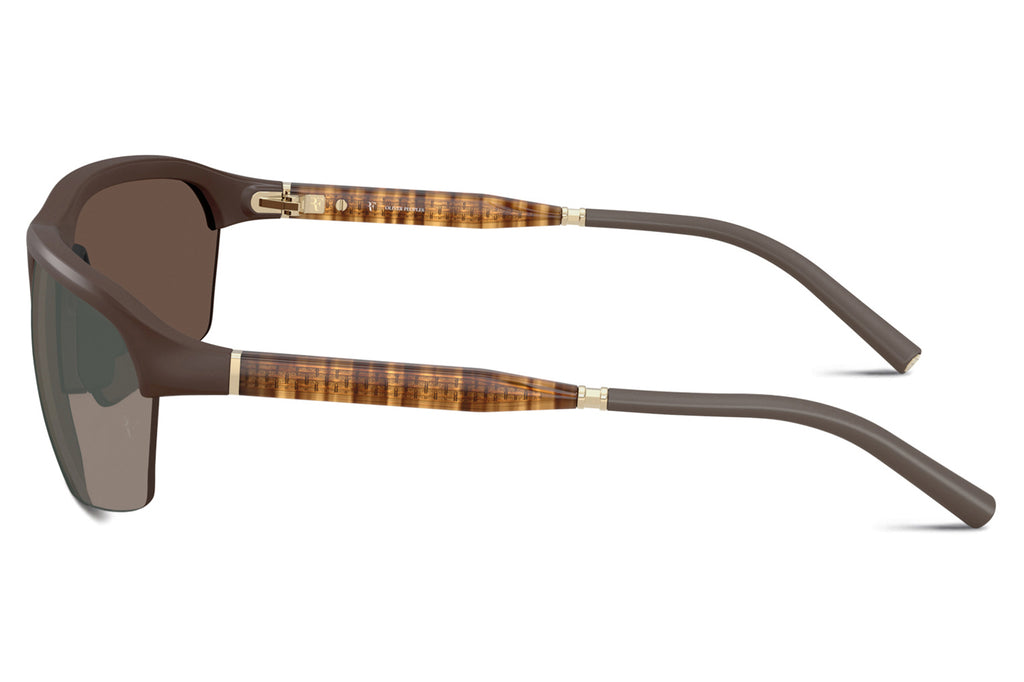 Oliver Peoples - R-6 (OV5572S) Sunglasses Semi Matte Umber with Sierra Flash Mirror Lenses