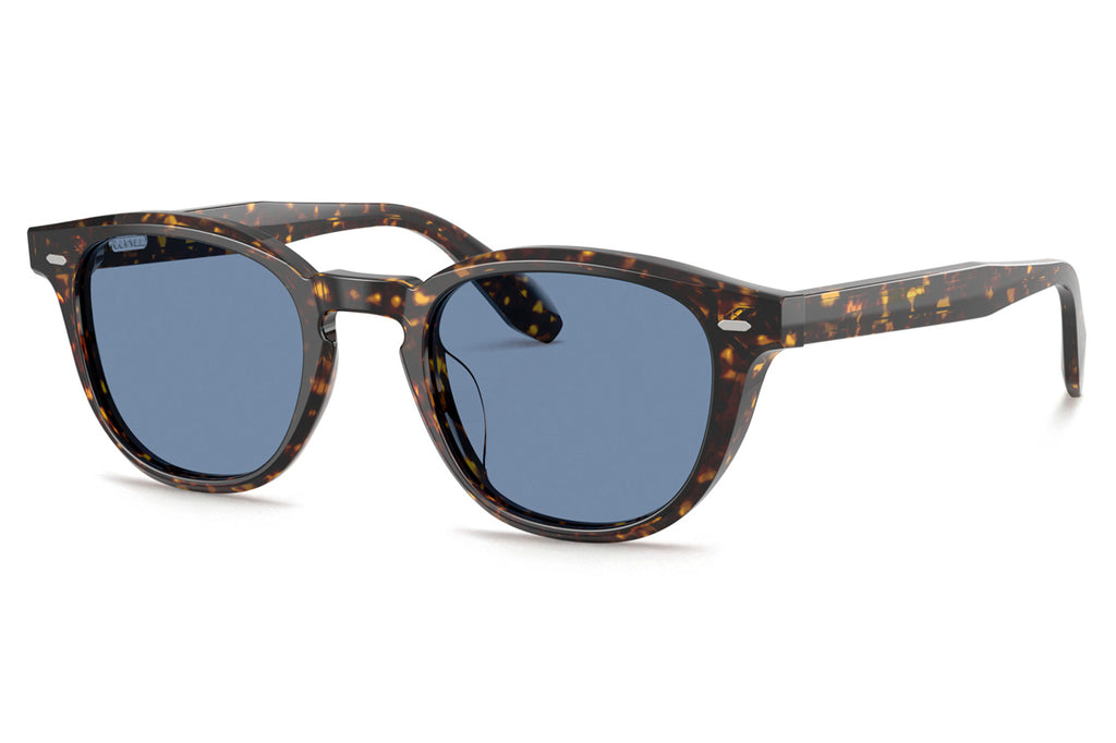 Oliver Peoples - N.09 (OV5586SU) Sunglasses Atago Tortoise with Sky Blue Wash Lenses