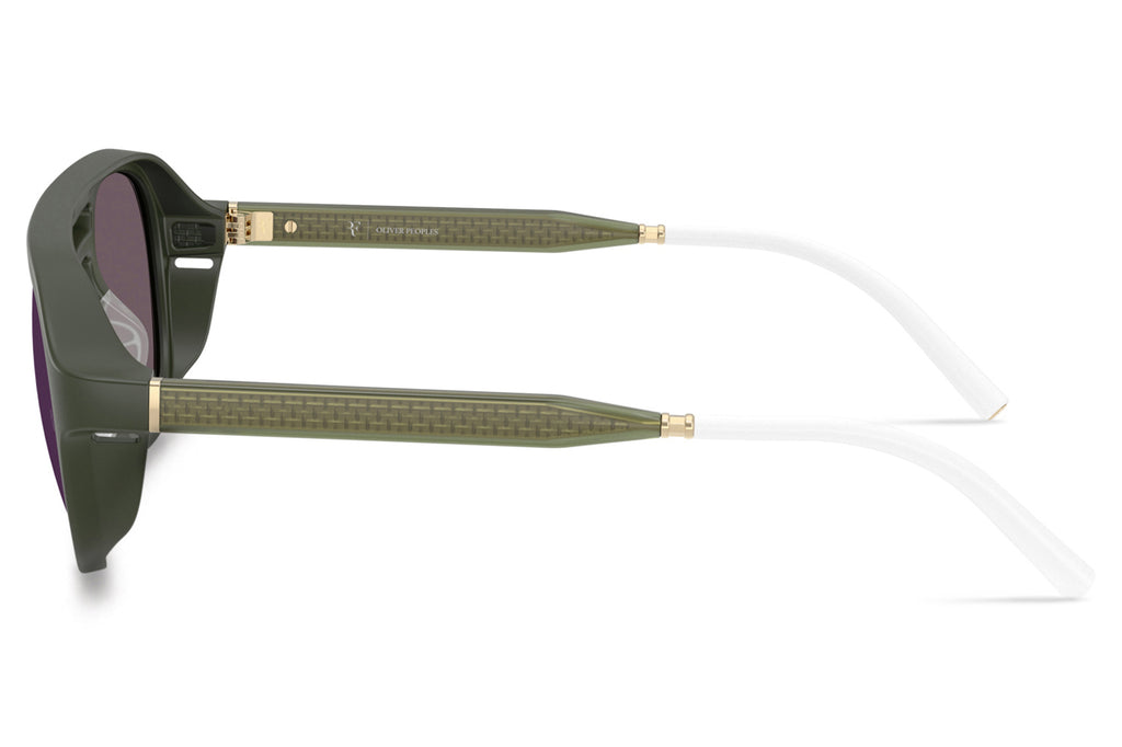 Oliver Peoples - R-13 (OV5589SU) Sunglasses Green Smoke with Purple Mirror Lenses
